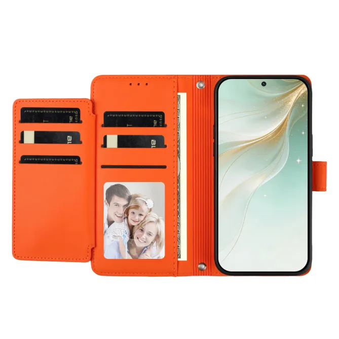 Étui Motorola Moto G77 / G67 avec 9 Emplacements Cartes - Simili Cuir Dragonne