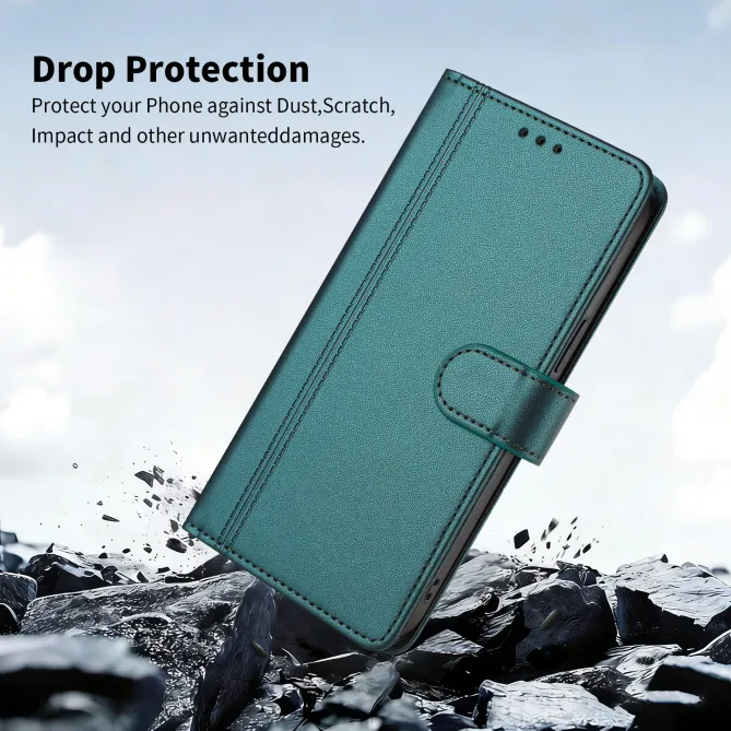 Étui Motorola Moto G77 / G67 avec 9 Emplacements Cartes - Simili Cuir Dragonne