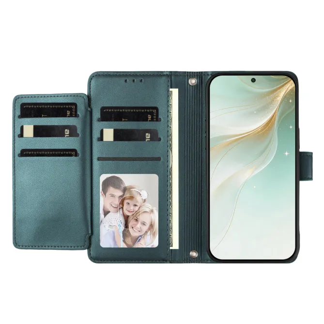 Étui Motorola Moto G77 / G67 avec 9 Emplacements Cartes - Simili Cuir Dragonne