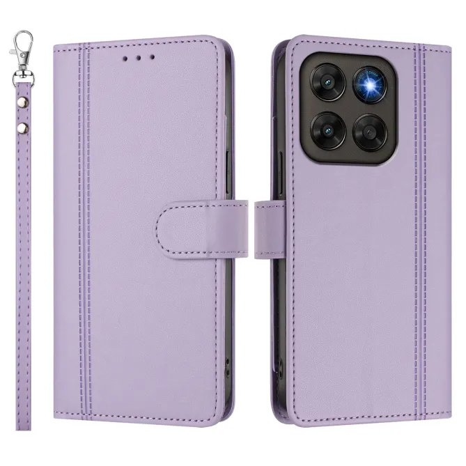 Étui Motorola Moto G77 / G67 avec 9 Emplacements Cartes - Simili Cuir Dragonne