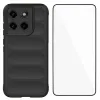 Coque Motorola Moto G67 / G77 Rugged Silicone avec Verre trempé