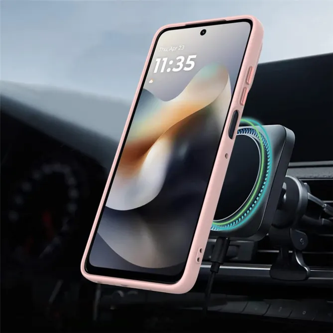 Coque Motorola Moto G77 / G67 Anneau Rotatif Magnétique