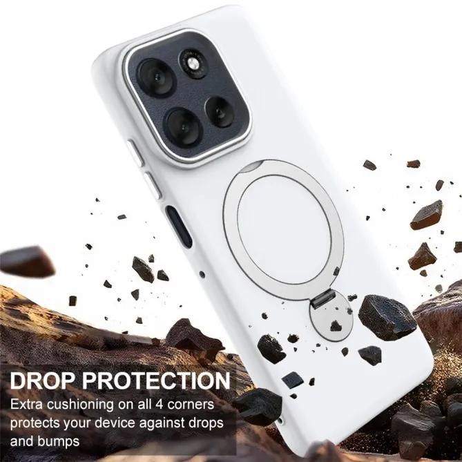 Coque Motorola Moto G77 / G67 Anneau Rotatif Magnétique