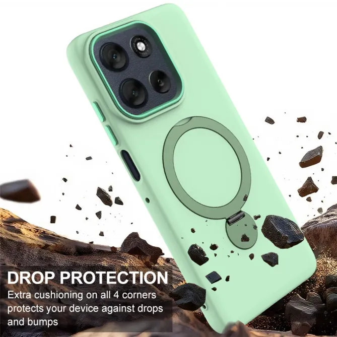 Coque Motorola Moto G77 / G67 Anneau Rotatif Magnétique
