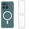 Pack Protection Motorola Moto G67 / G77 Coque Magnétique et Duo de Verres Trempés