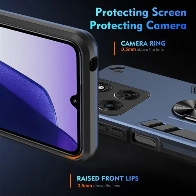 Coque Motorola Moto G67 / G77 Ring Armor Antichoc