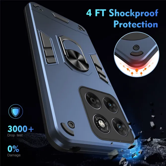 Coque Motorola Moto G67 / G77 Ring Armor Antichoc