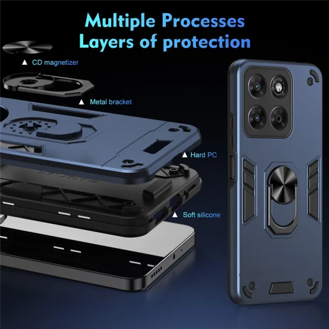 Coque Motorola Moto G67 / G77 Ring Armor Antichoc