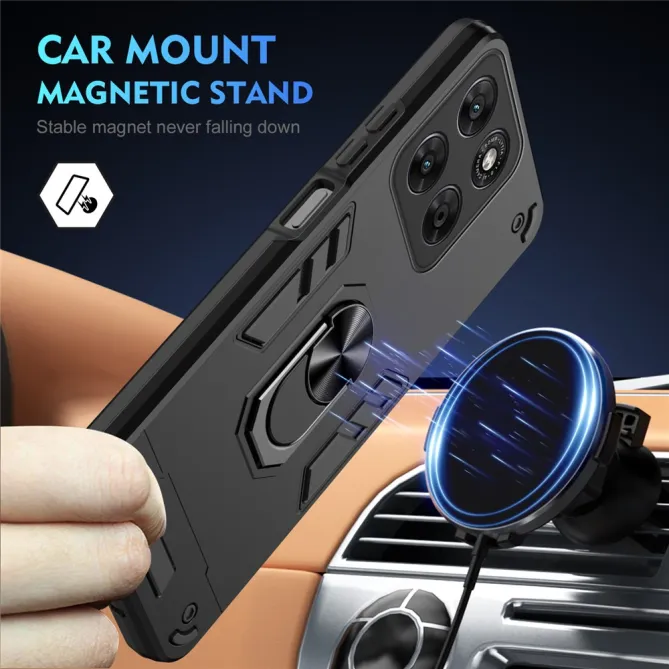 Coque Motorola Moto G67 / G77 Ring Armor Antichoc