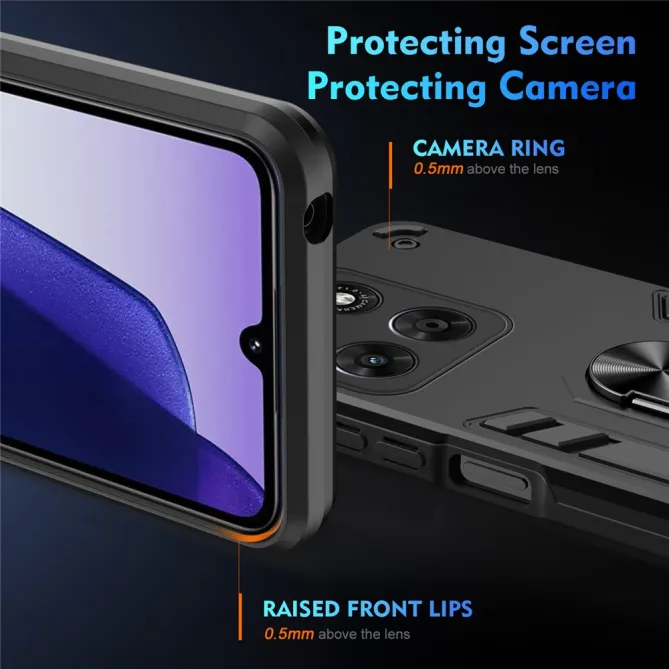 Coque Motorola Moto G67 / G77 Ring Armor Antichoc