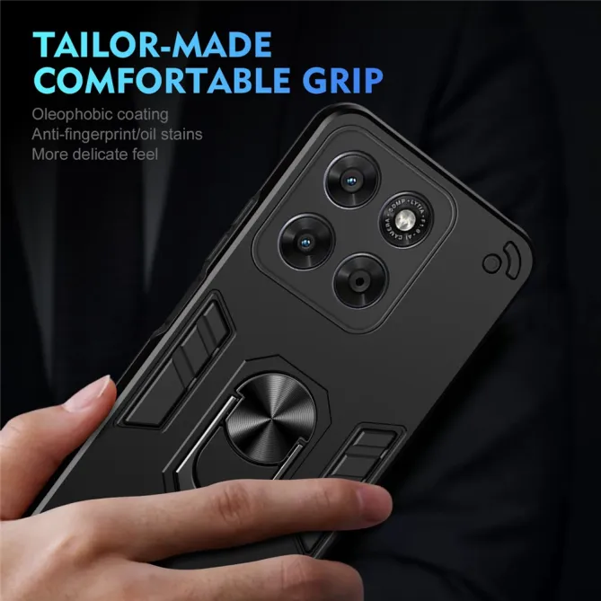 Coque Motorola Moto G67 / G77 Ring Armor Antichoc