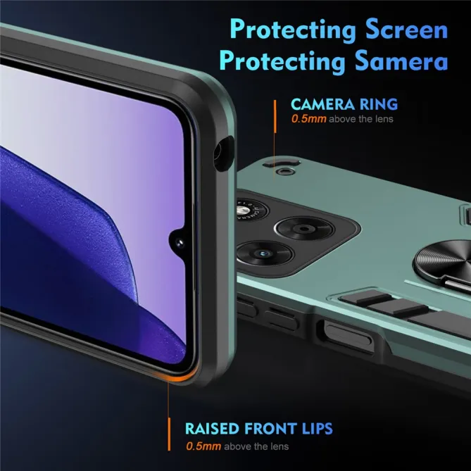 Coque Motorola Moto G67 / G77 Ring Armor Antichoc