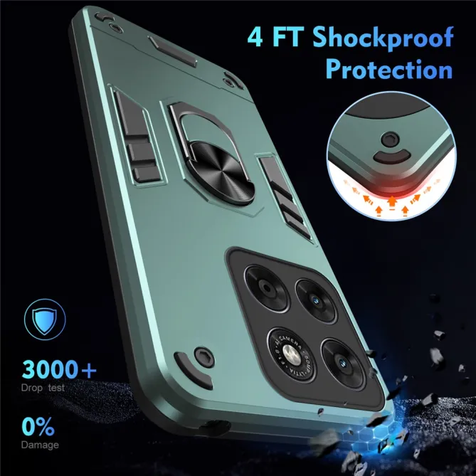 Coque Motorola Moto G67 / G77 Ring Armor Antichoc