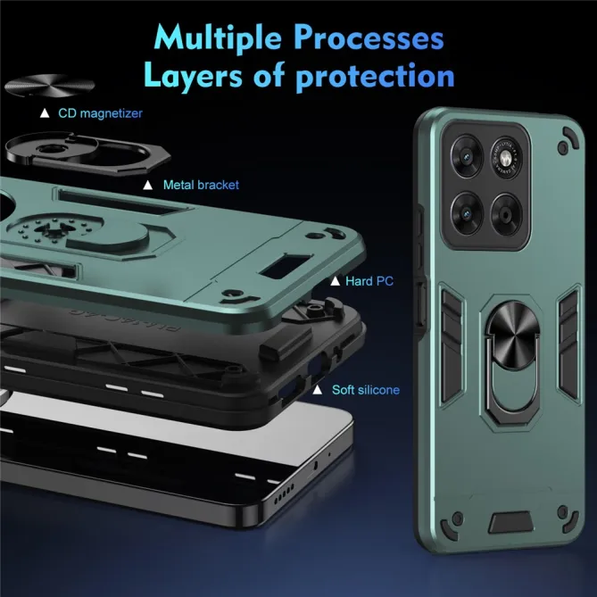 Coque Motorola Moto G67 / G77 Ring Armor Antichoc