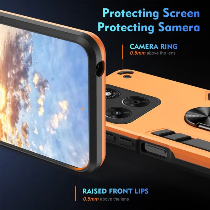Coque Motorola Moto G67 / G77 Ring Armor Antichoc
