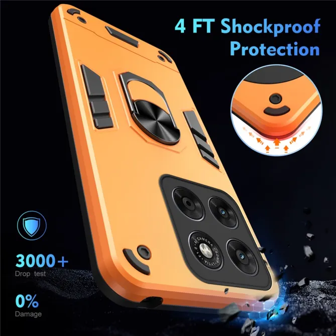 Coque Motorola Moto G67 / G77 Ring Armor Antichoc