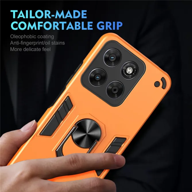 Coque Motorola Moto G67 / G77 Ring Armor Antichoc