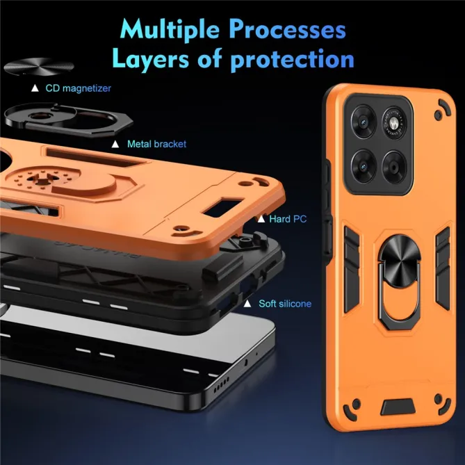 Coque Motorola Moto G67 / G77 Ring Armor Antichoc