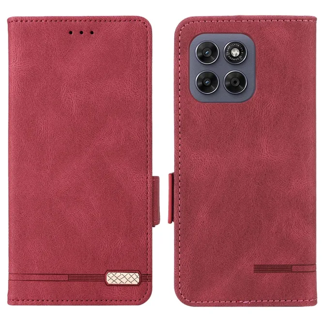 Étui Motorola Moto G67 / G77 Simili Cuir Vintage - Décor Métal