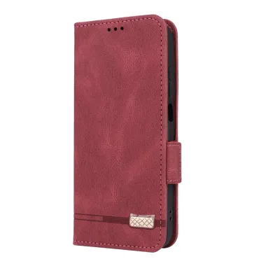 Étui Motorola Moto G67 / G77 Simili Cuir Vintage - Décor Métal