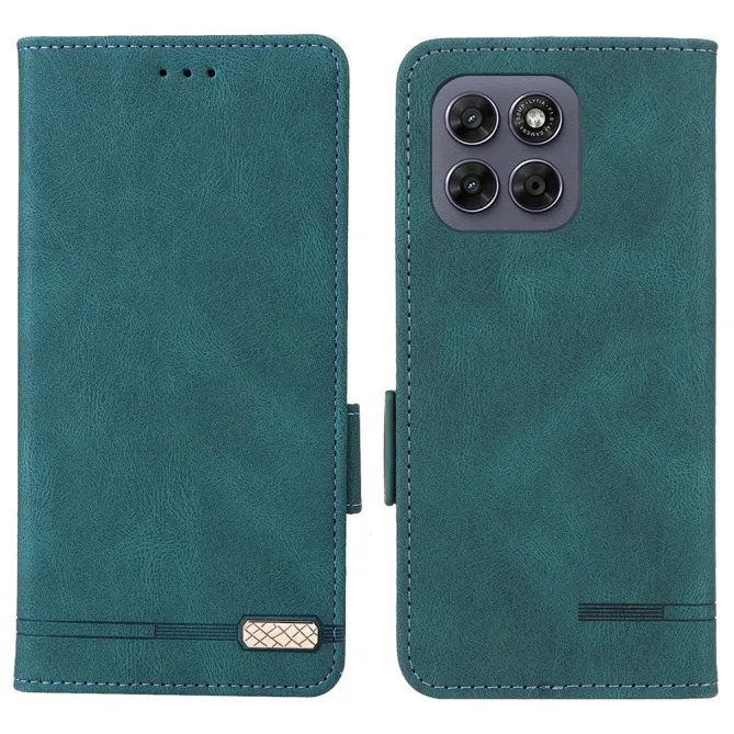 Étui Motorola Moto G67 / G77 Simili Cuir Vintage - Décor Métal