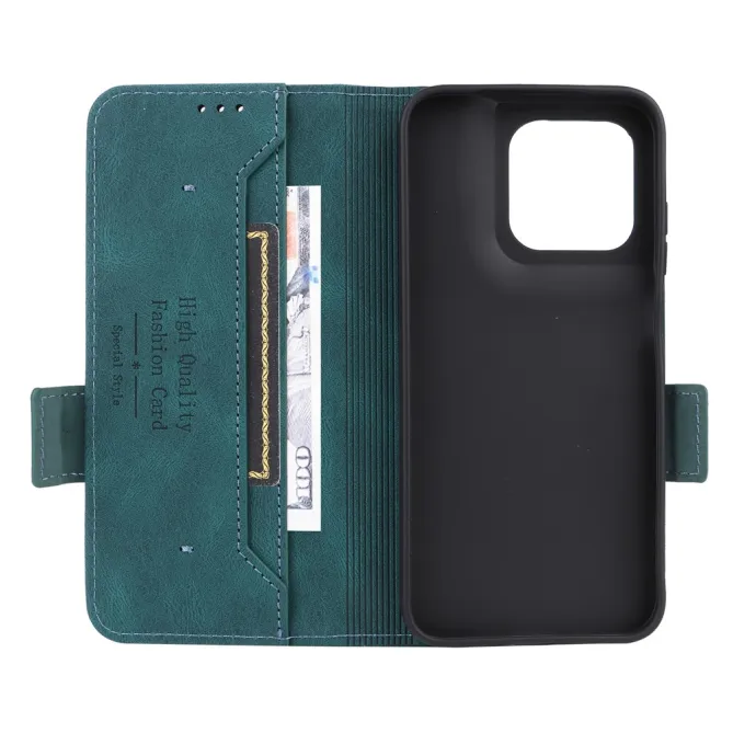 Étui Motorola Moto G67 / G77 Simili Cuir Vintage - Décor Métal