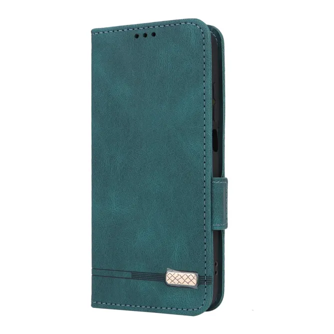 Étui Motorola Moto G67 / G77 Simili Cuir Vintage - Décor Métal
