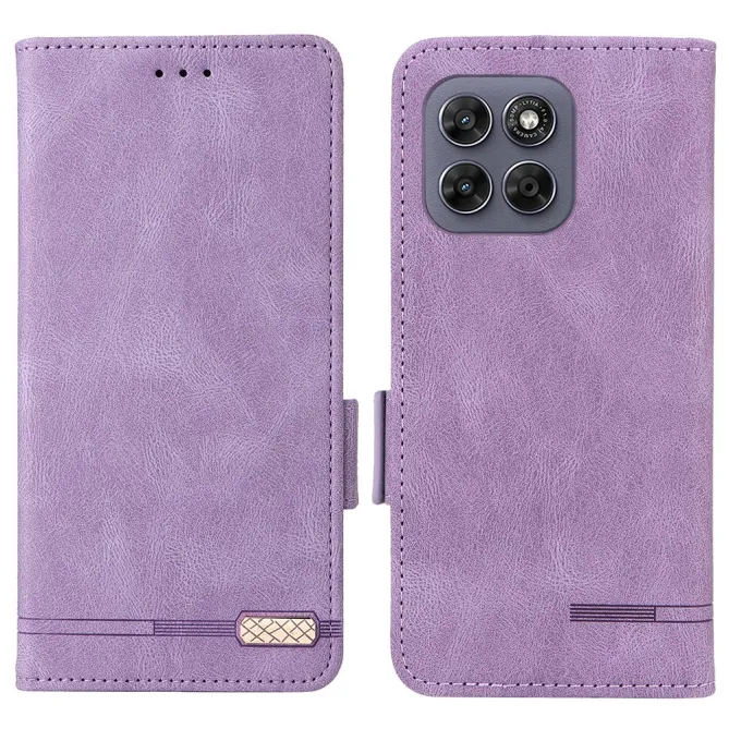 Étui Motorola Moto G67 / G77 Simili Cuir Vintage - Décor Métal
