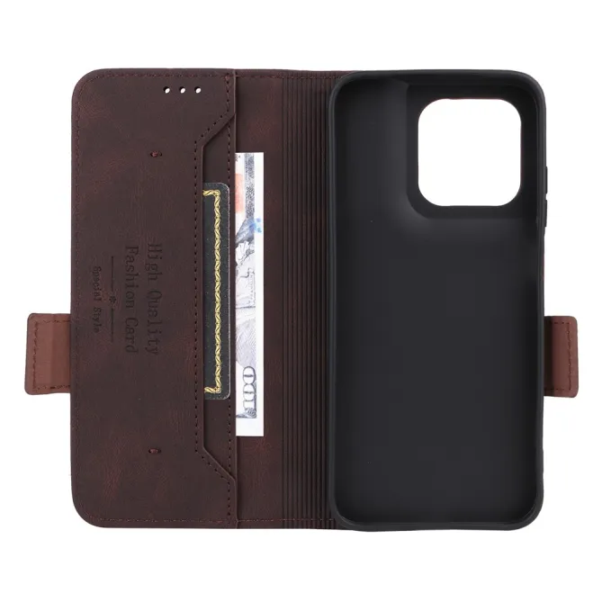 Étui Motorola Moto G67 / G77 Simili Cuir Vintage - Décor Métal