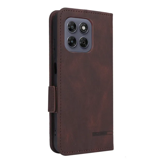 Étui Motorola Moto G67 / G77 Simili Cuir Vintage - Décor Métal