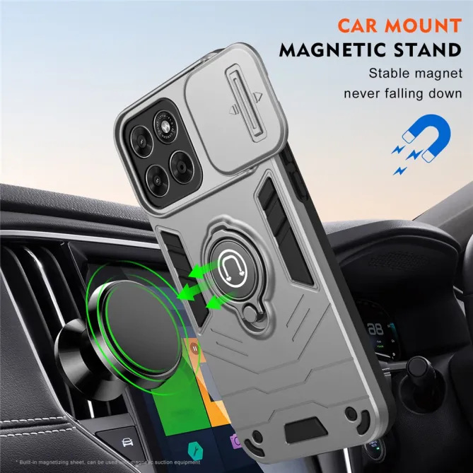 Coque Motorola Moto G67 / G77 Antichoc avec Cache Caméra et Anneau