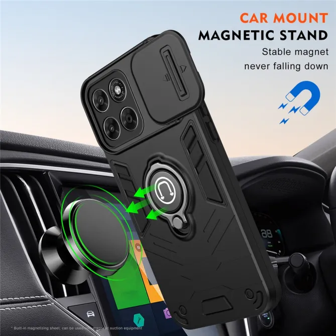 Coque Motorola Moto G67 / G77 Antichoc avec Cache Caméra et Anneau