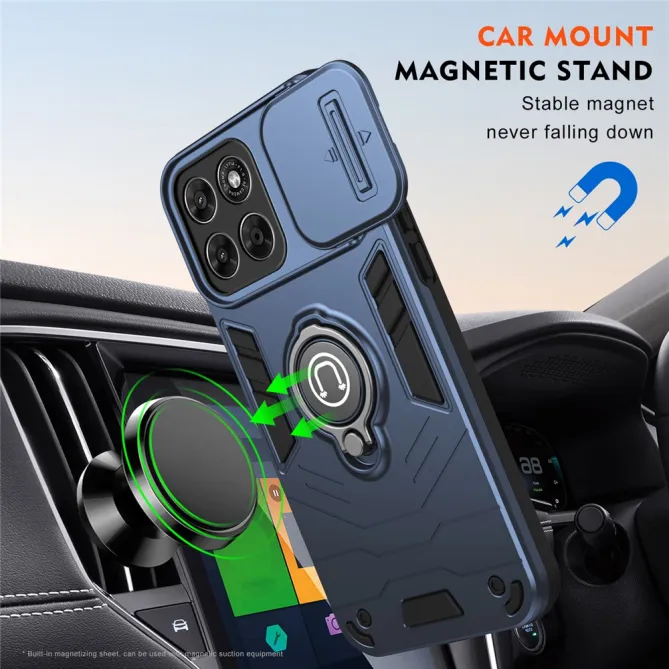 Coque Motorola Moto G67 / G77 Antichoc avec Cache Caméra et Anneau