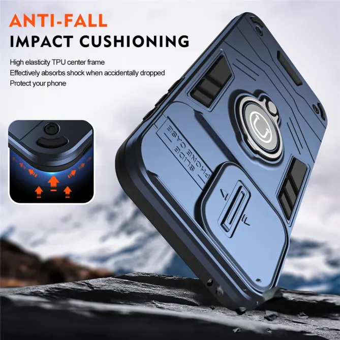 Coque Motorola Moto G67 / G77 Antichoc avec Cache Caméra et Anneau