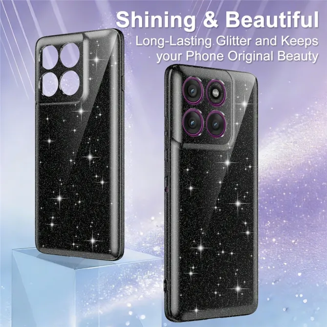 Coque Motorola Moto G67 / G77 Pailletée Magnétique avec Dragonne