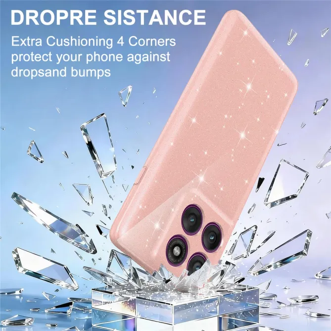 Coque Motorola Moto G67 / G77 Pailletée Magnétique avec Dragonne