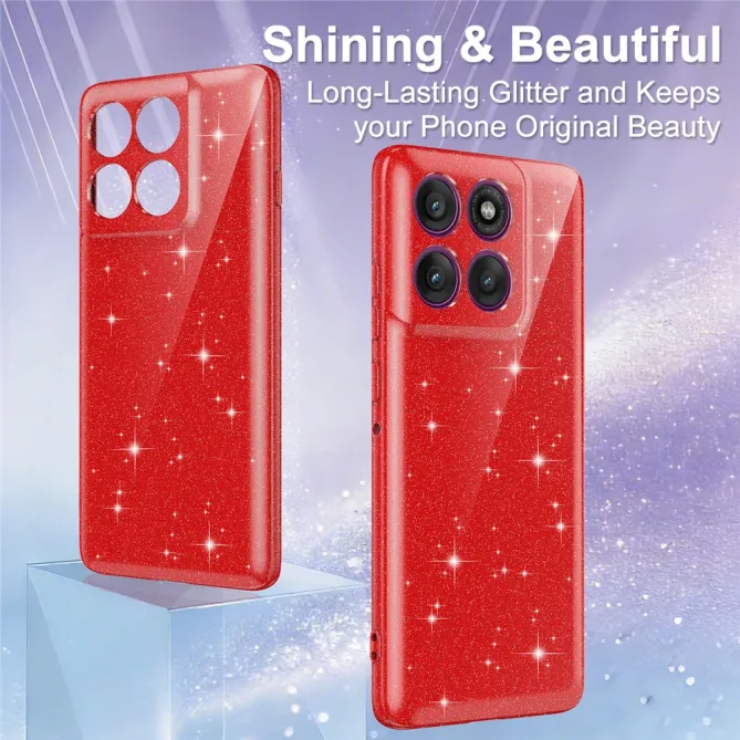 Coque Motorola Moto G67 / G77 Pailletée Magnétique avec Dragonne