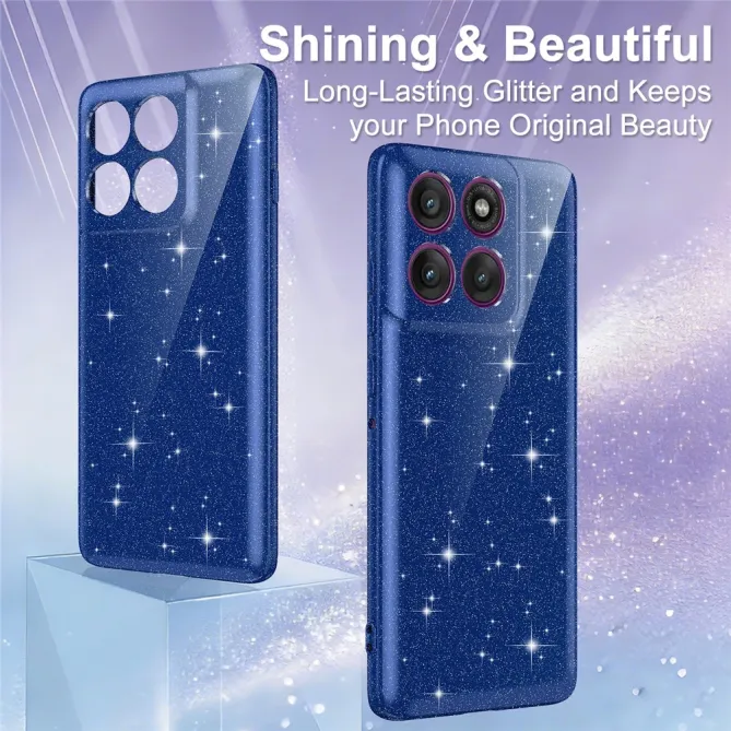 Coque Motorola Moto G67 / G77 Pailletée Magnétique avec Dragonne