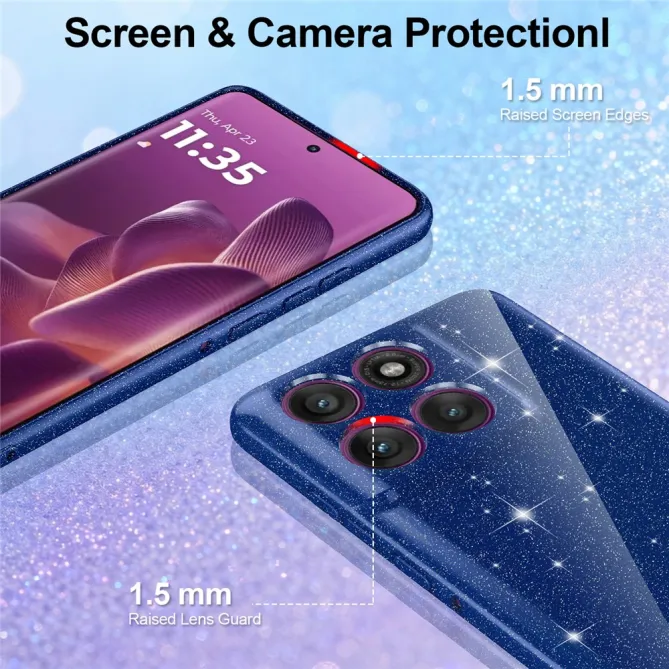 Coque Motorola Moto G67 / G77 Pailletée Magnétique avec Dragonne