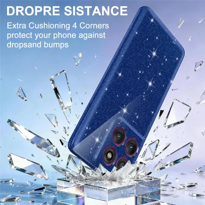 Coque Motorola Moto G67 / G77 Pailletée Magnétique avec Dragonne