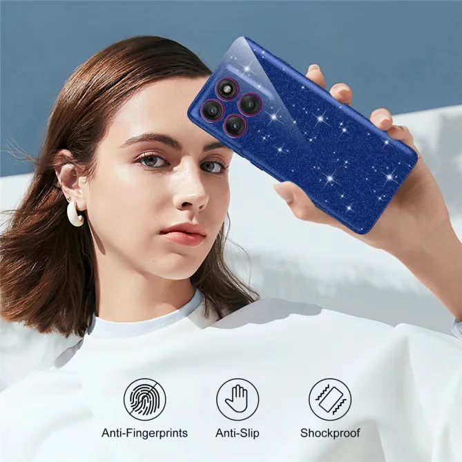 Coque Motorola Moto G67 / G77 Pailletée Magnétique avec Dragonne