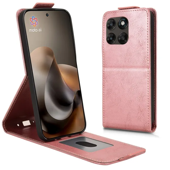 Étui Clapet Vertical Motorola Moto G67 G77 Simili Cuir Magnétique