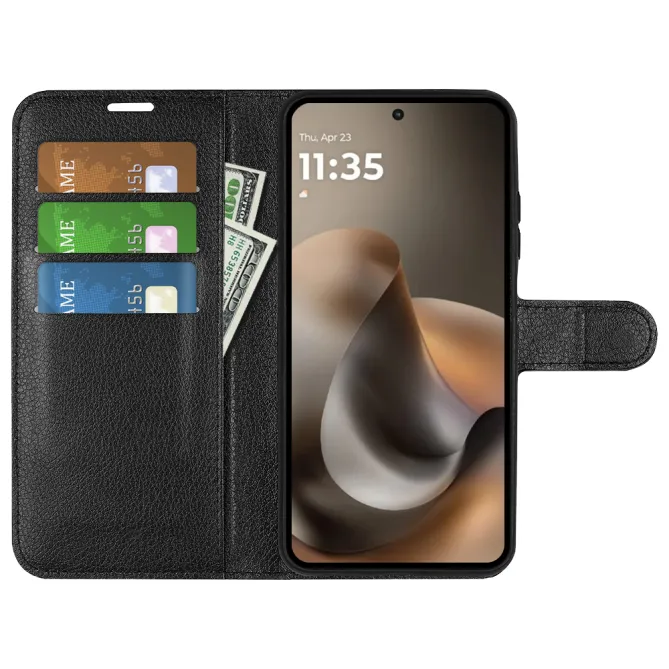 Housse Motorola Moto G67 / G77 portefeuille style cuir