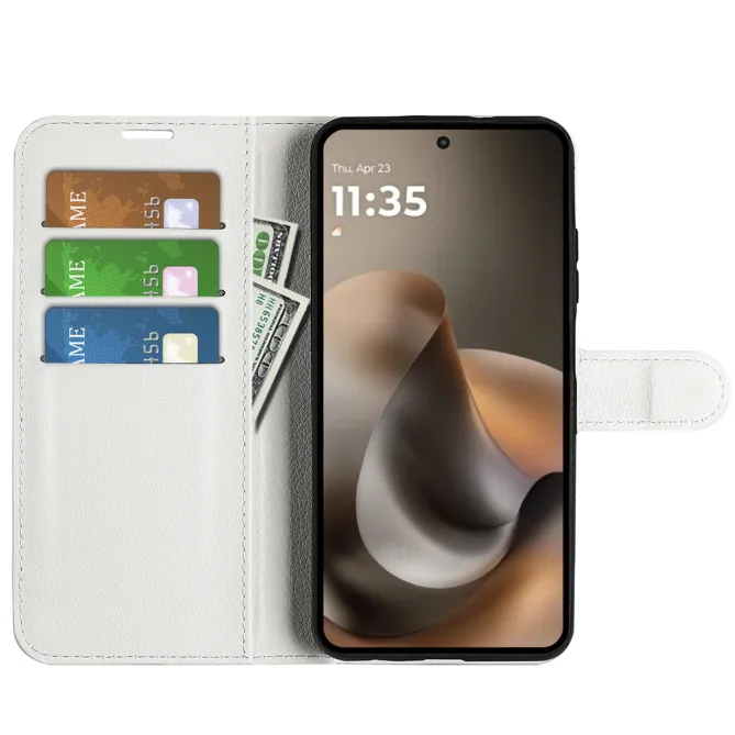 Housse Motorola Moto G67 / G77 portefeuille style cuir