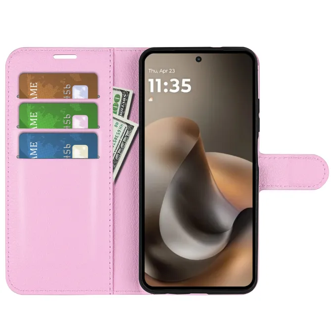 Housse Motorola Moto G67 / G77 portefeuille style cuir