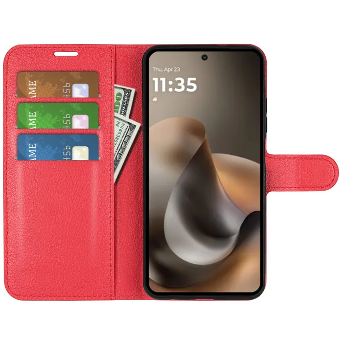 Housse Motorola Moto G67 / G77 portefeuille style cuir