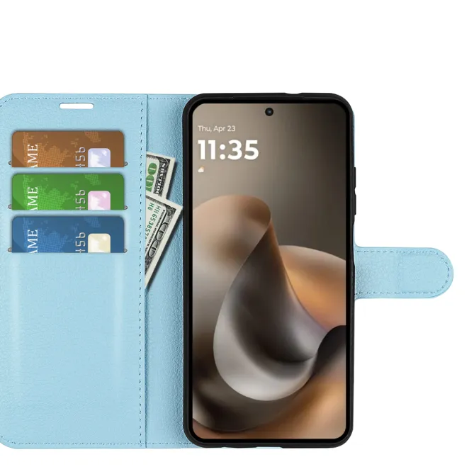 Housse Motorola Moto G67 / G77 portefeuille style cuir