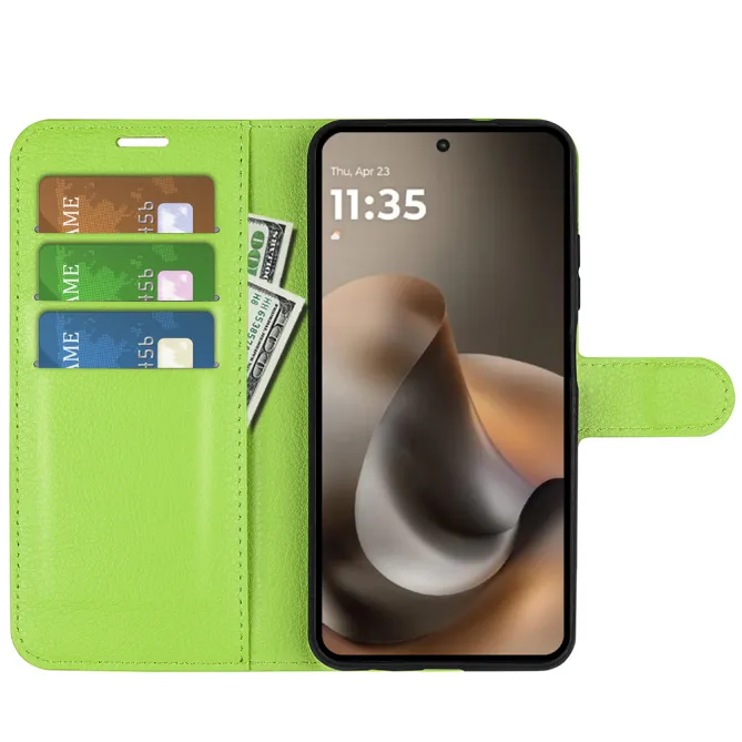 Housse Motorola Moto G67 / G77 portefeuille style cuir