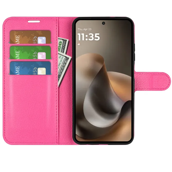 Housse Motorola Moto G67 / G77 portefeuille style cuir