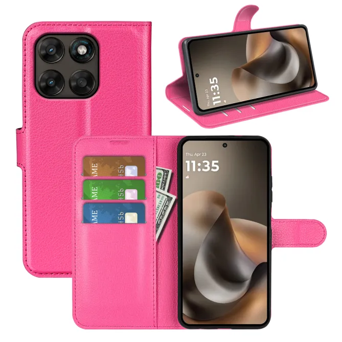 Housse Motorola Moto G67 / G77 portefeuille style cuir